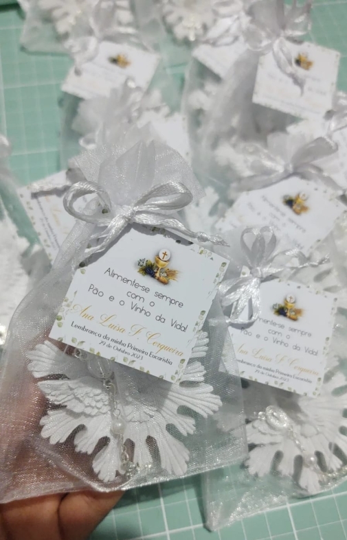 Lembrancinha Primeira Eucaristia / Batizado - Divino Espirito Santo - Imagem 2