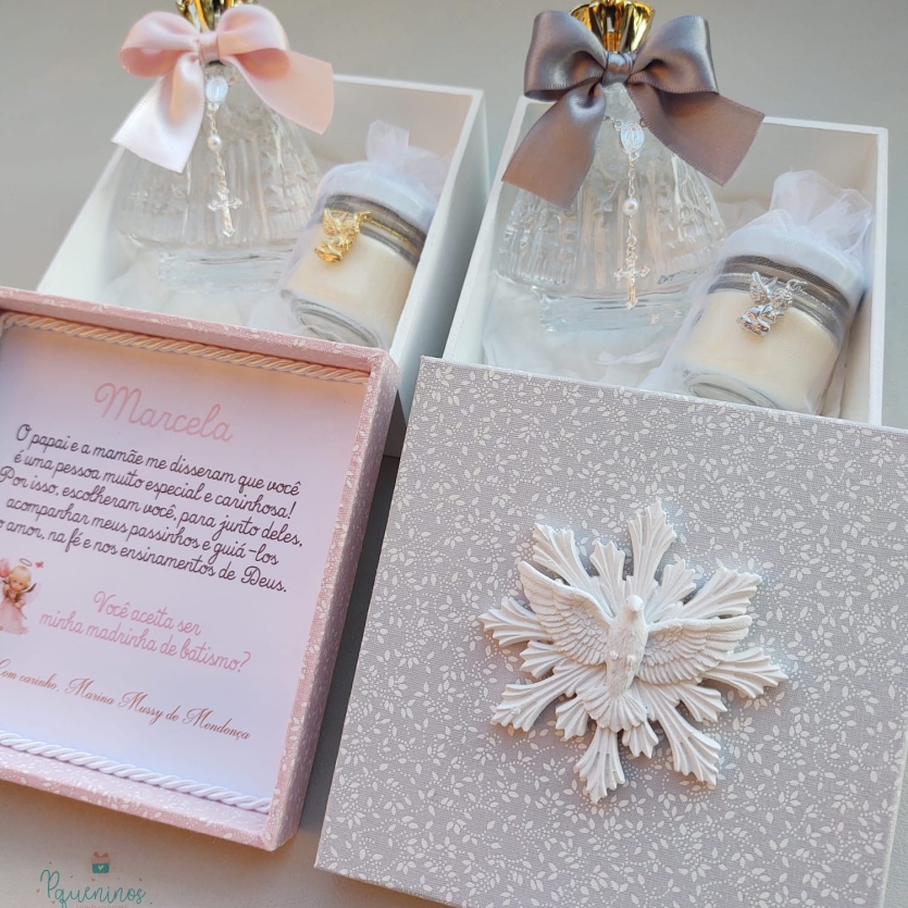 Caixa Convite Padrinhos de Batismo/ Consagração