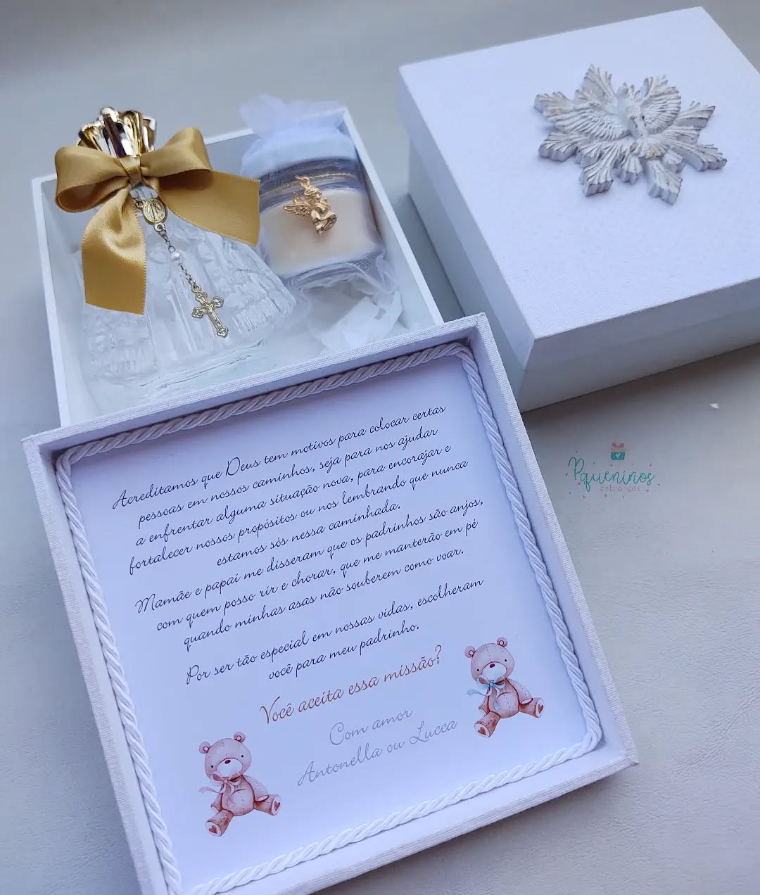 Caixa Convite Padrinhos de Batismo/ Consagração - Imagem 2